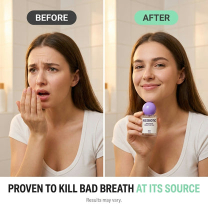 Before and after using KissBiotic
